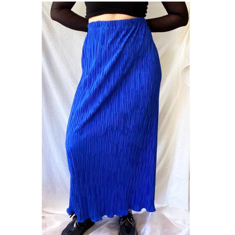 VINTAGE ribbed long skirt (1980's)
